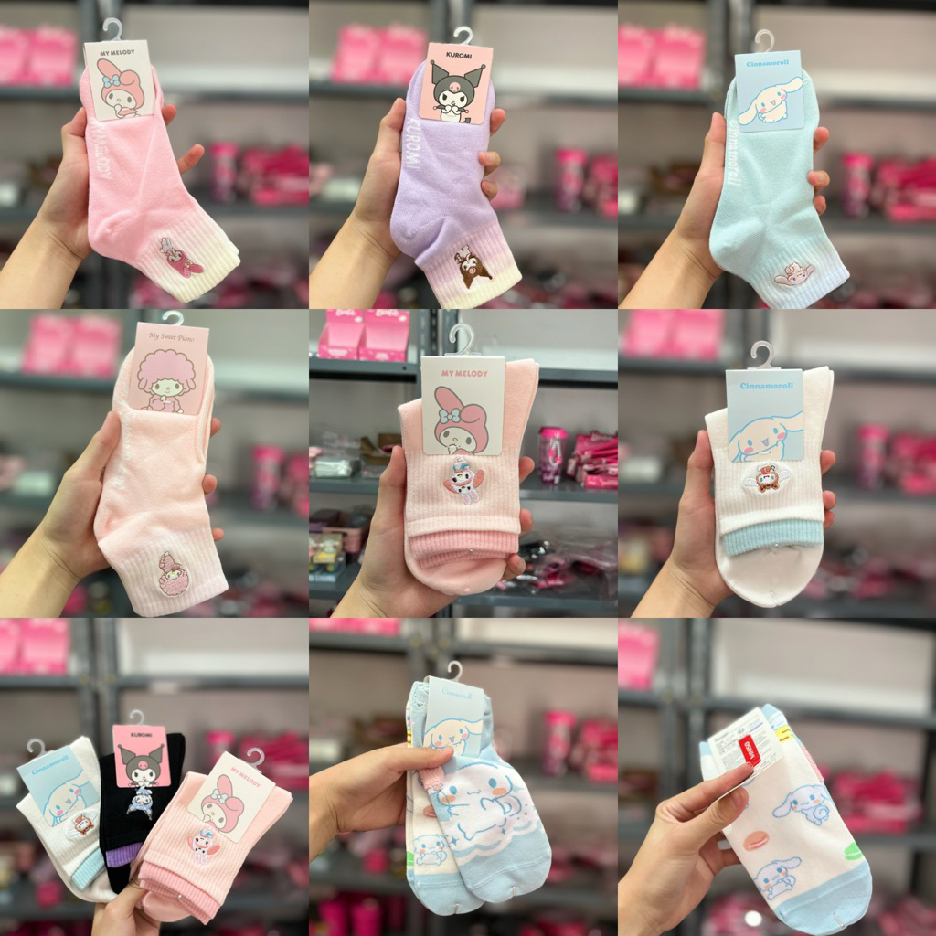 Miniso x Sanrio ‼️ Socks / Kaos Kaki Sanrio Miniso