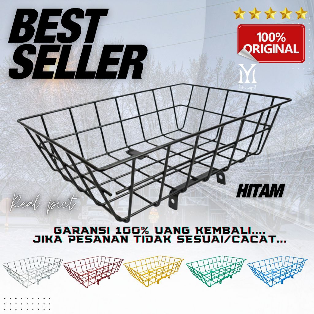 KERANJANG DEPAN SEPEDA ORIGINAL UNIVERSAL PNP MTB MINION FIXIE MINIVELO 27.5 20 INCHIE INCHI SEPEDA 