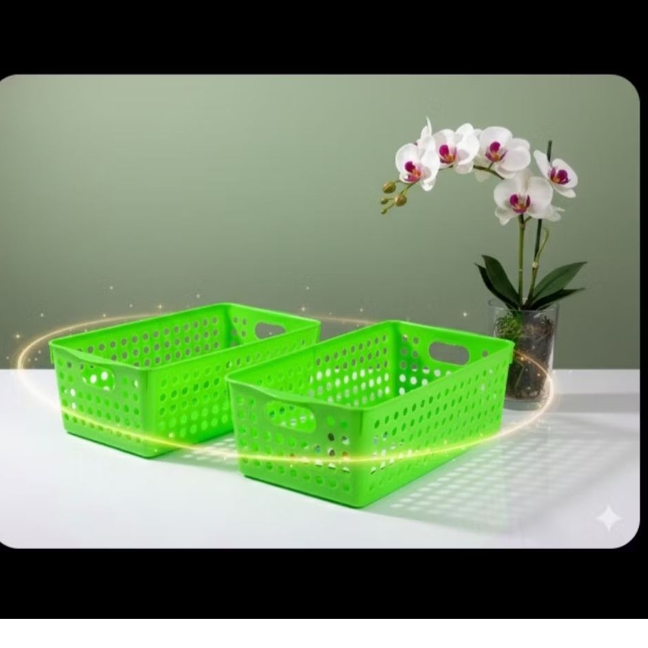 Keranjang plastik serbaguna / Kotak penyimpanan / box serbaguna