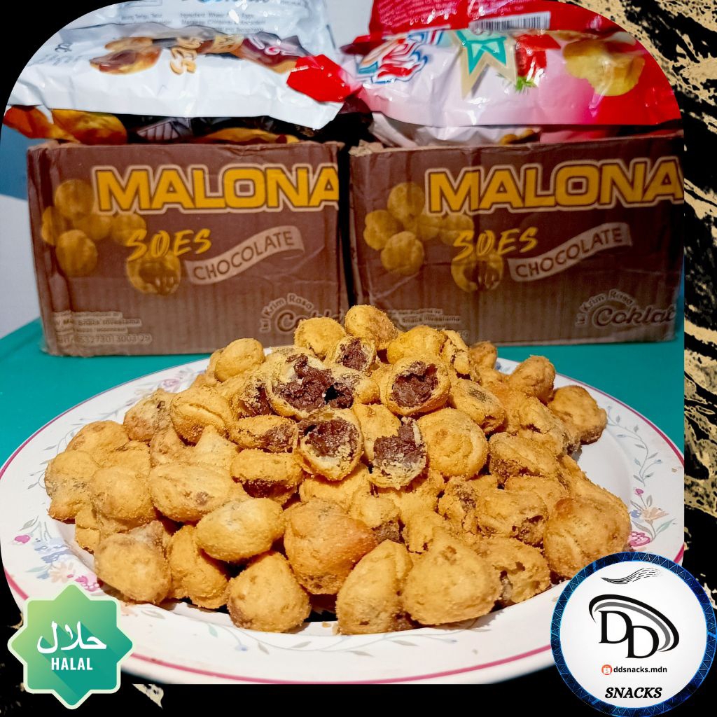 Soes Kue Sus Malona Coklat Strawberry Premium Murah Viral (Kemasan 500gr dan 1000gr)