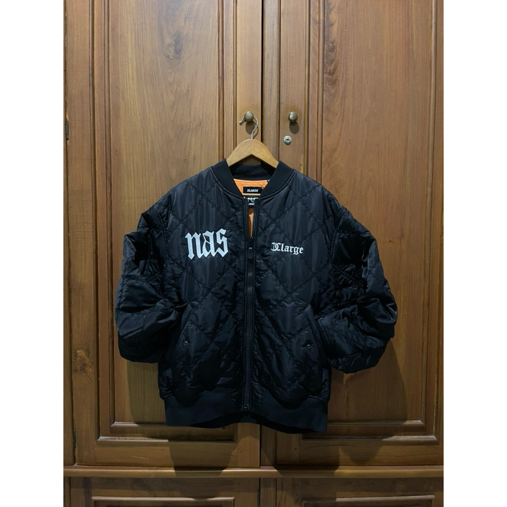 x-large japan x nas applebum bomber jacket