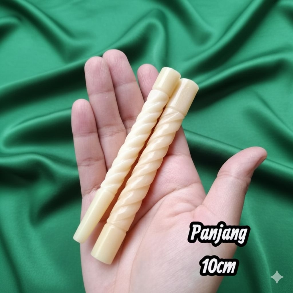 once pipa rokok tulang sapi model ukir ulir full