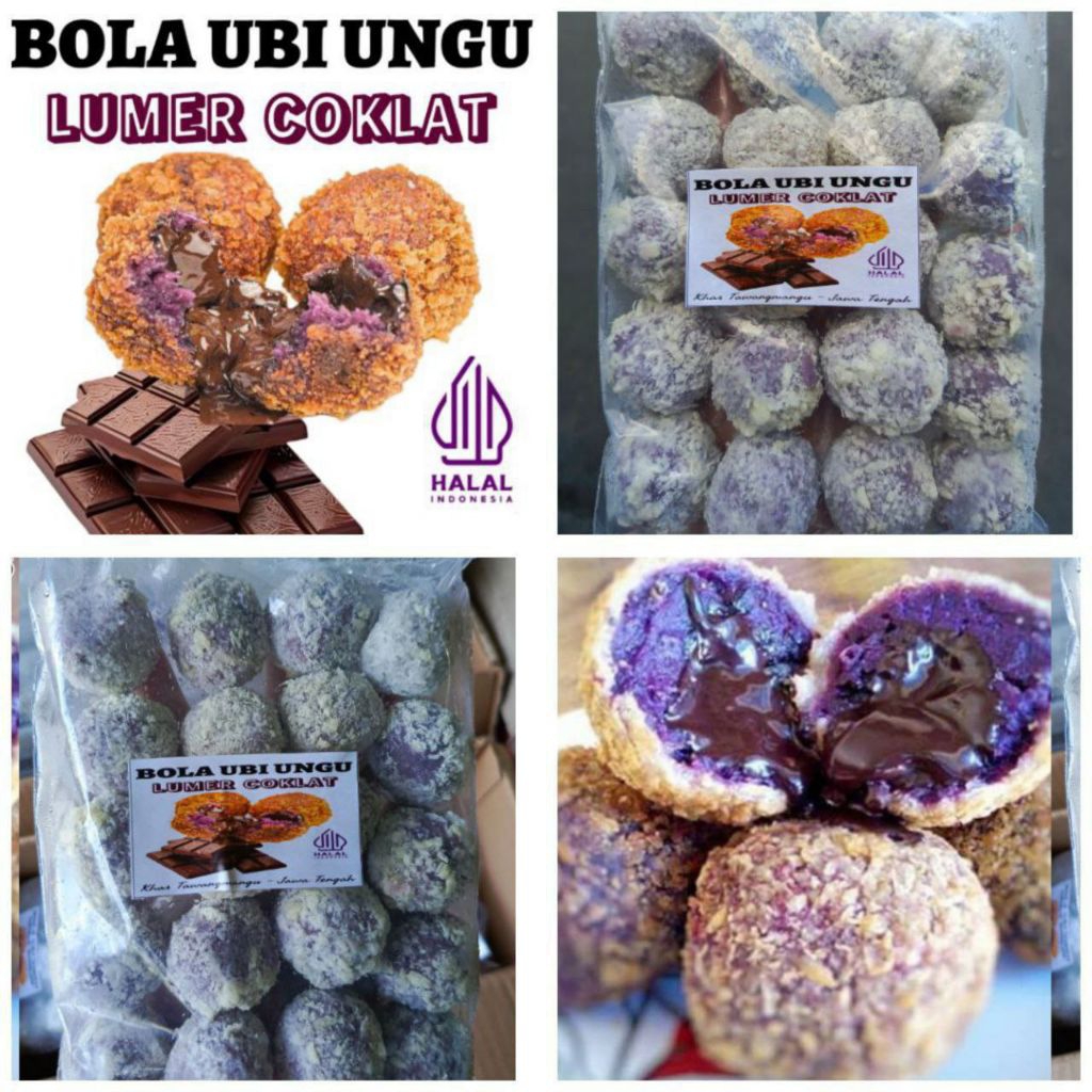Bola Ubi Ungu Isi Coklat