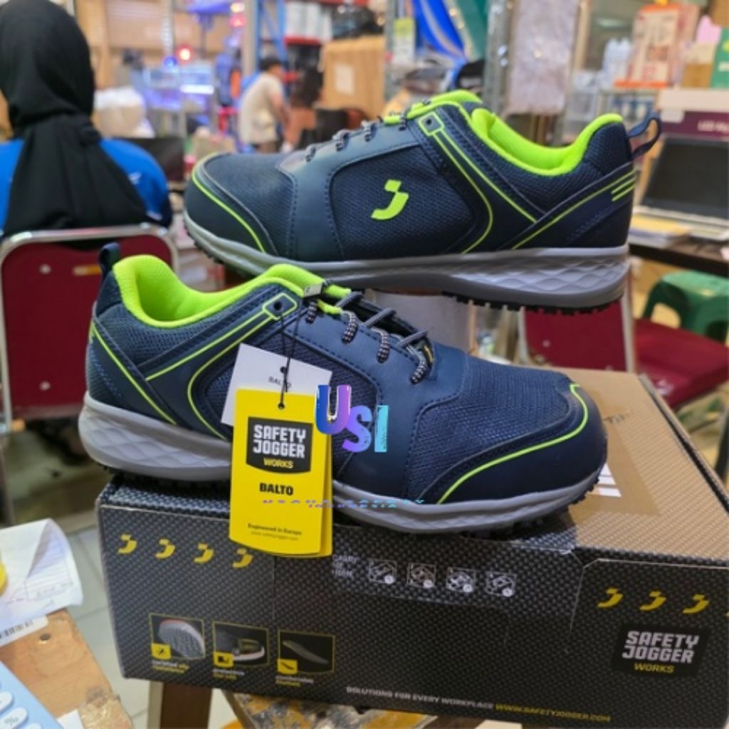 Sepatu Safety Jogger Balto Navy Asli Ori / Sacety Jogger Balto Asli Terlaris