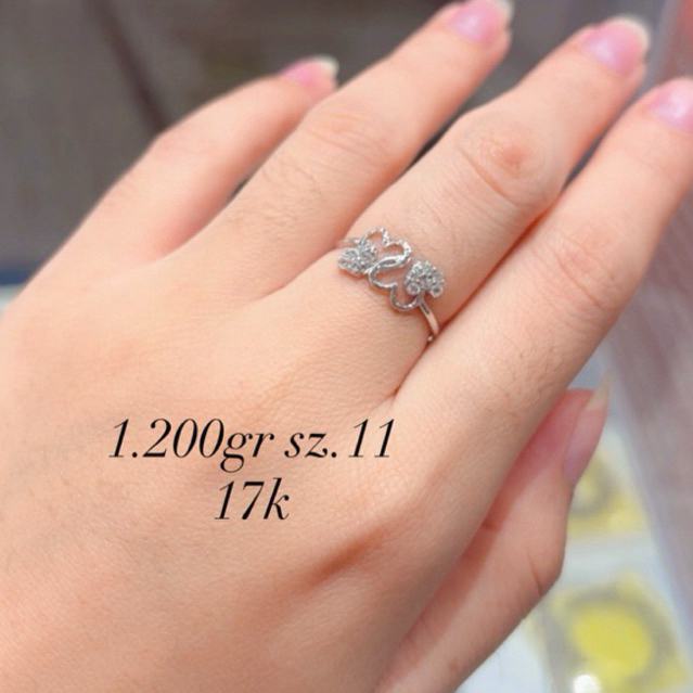 cincin emas kadar 17k/750%