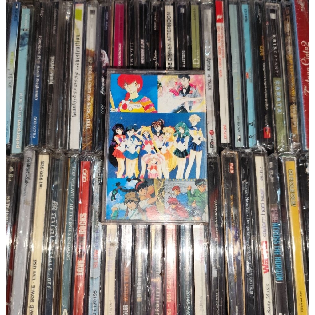 Kaset Soundtrack Anime Collections Vol 4 - Sailor Moon, Yu Yu Hakusho, Castle In The Sky, Alam Dunk,