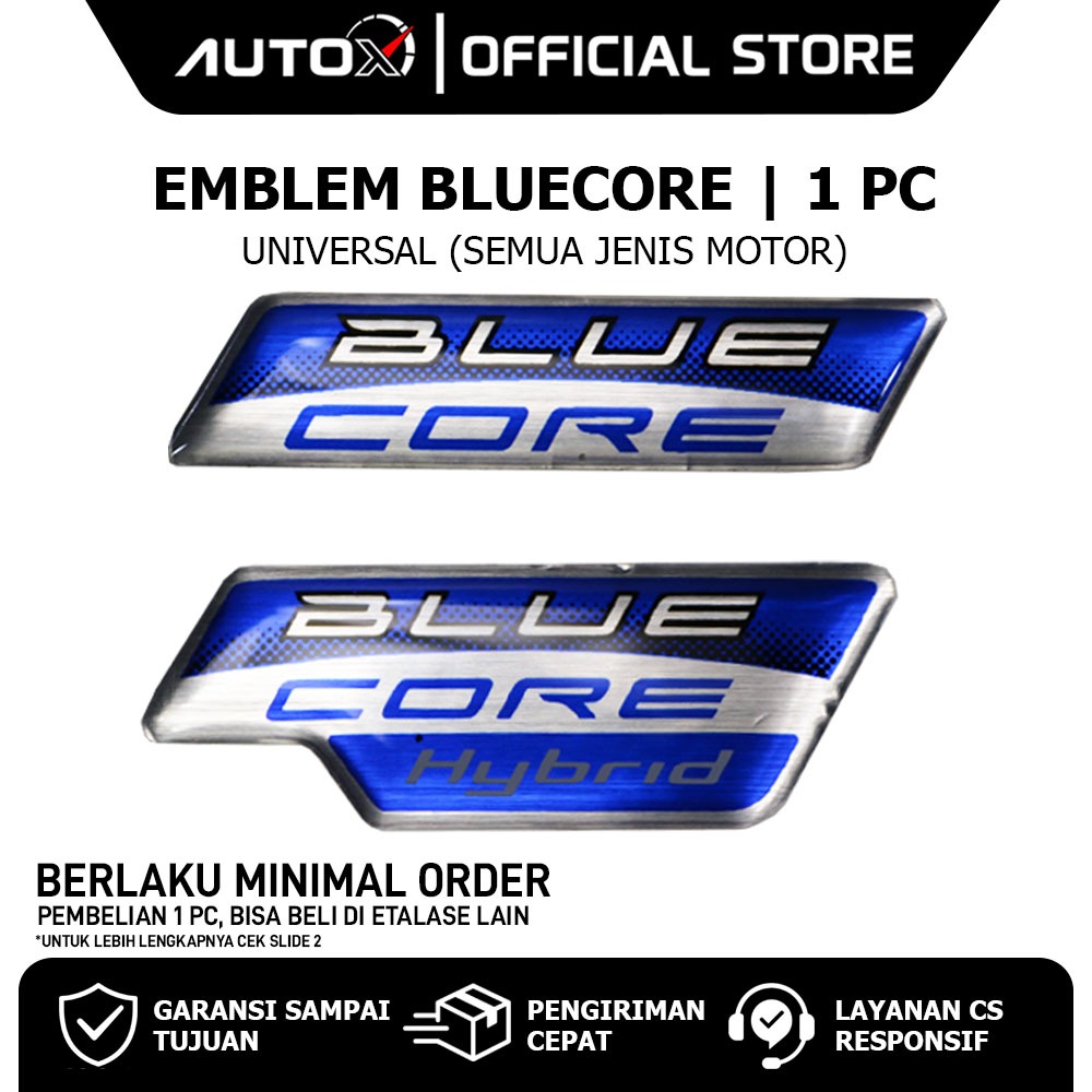 GROSIR Emblem Bluecore Universal Semua Jenis Motor Mio M3 & Mio S & Fino 125 & Soul GT & NMAX & Aero