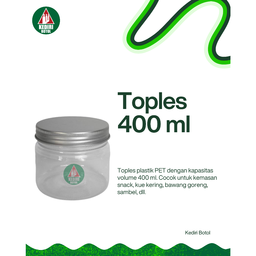 Toples Plastik 400ml tutup plastik  | Tempat Kue Kering | Toples Viral | Toples Kue kering Plastik 4