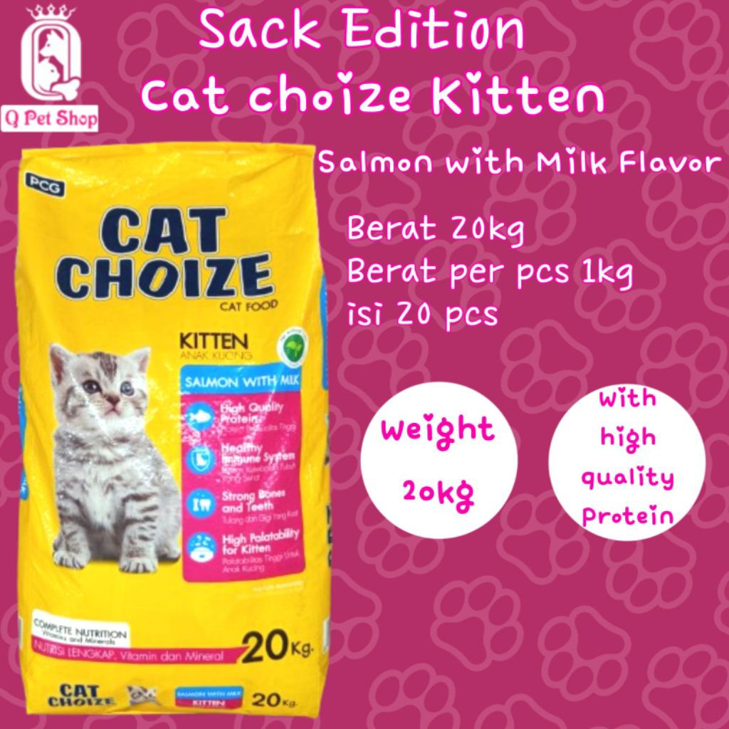 CAT CHOIZE KITTEN SALMON 20 KG