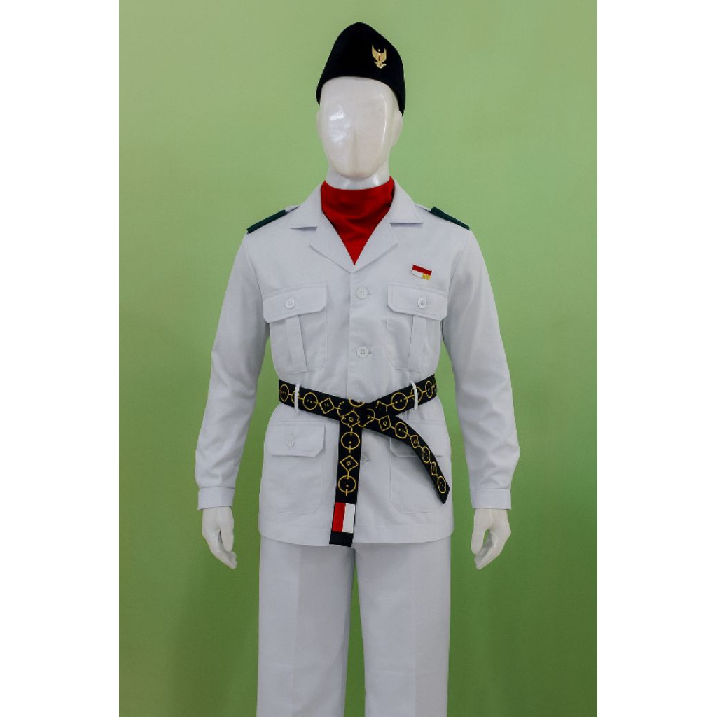Seragam pdu paskibra pria / stelan baju dan celana pdu paskibra pria