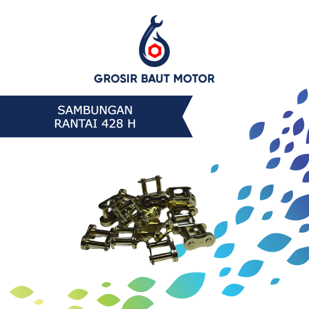 Sambungan Rantai Motor Gold 428H – Master Link Warna Emas Kuat & Tahan Karat