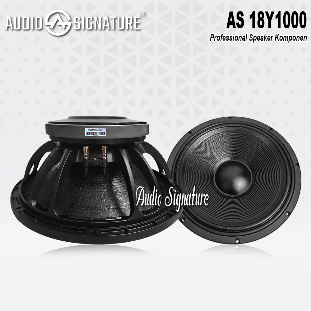 Komponen Speaker 18 Inch AUDIO SIGNATURE AS18Y1000 | AS 18Y1000 Original 1200 Watt