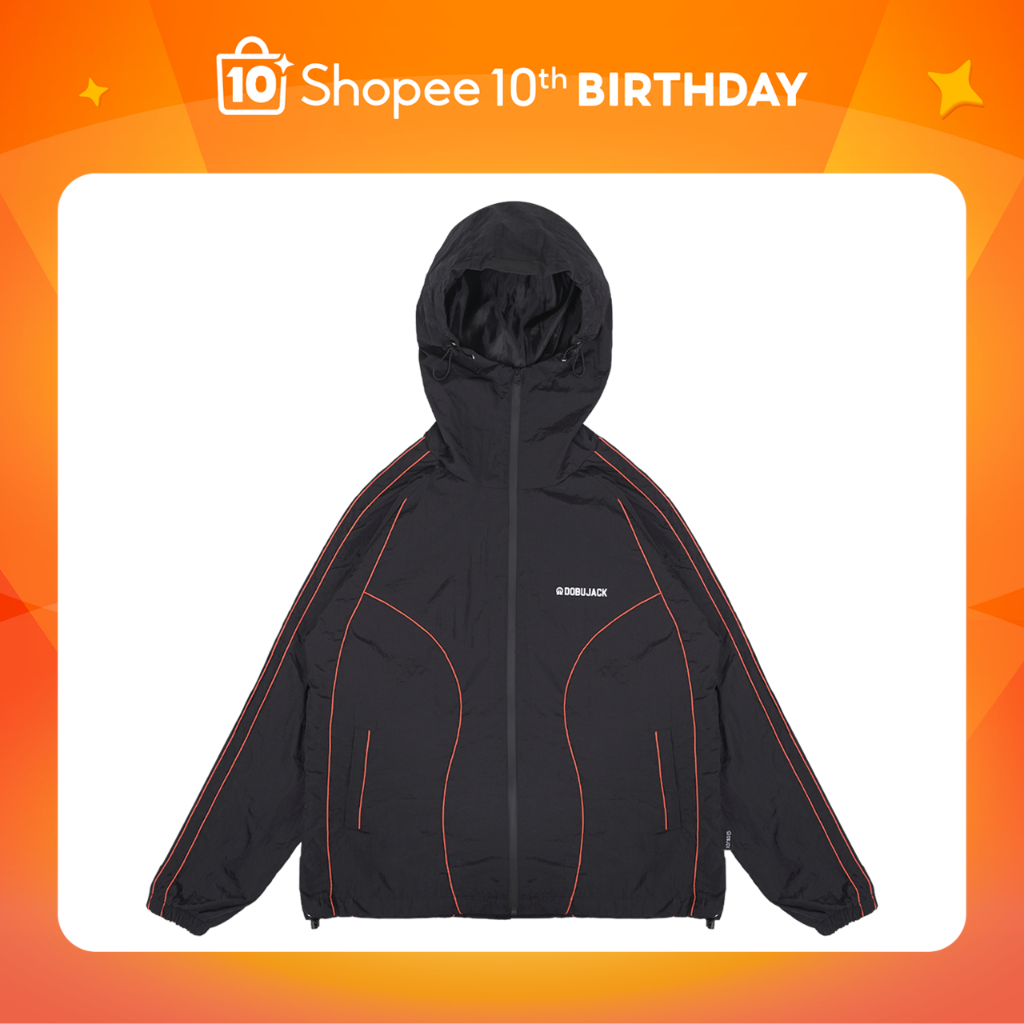 [Shopee Special 10th Birthday] Dobujack x Shopee Goprcore Jacket Festa Black