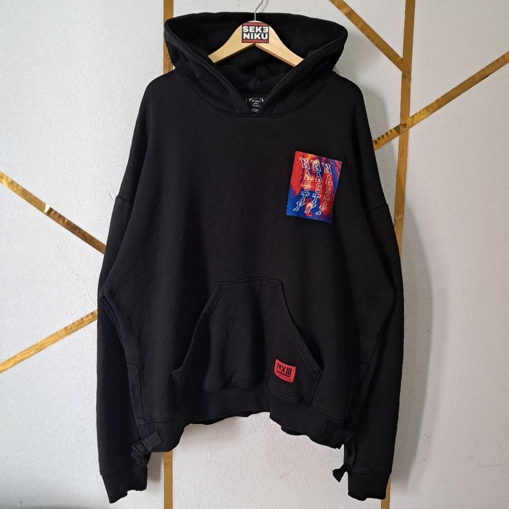 Hoodie NASTY PALM Eclipse Idol KPop Jungkook BTS Bahan fleece tebal berat