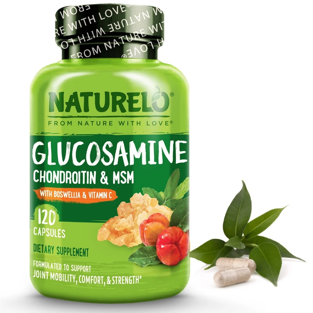 NATURELO - Glucosamine Chondroitin MSM Supplement - 120 capsules
