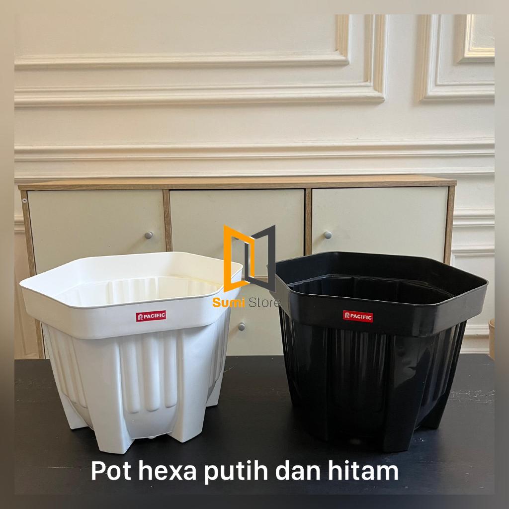 Pot Pacific Segi Enam 17 Hexa Hitam/ Pot hexa 17
