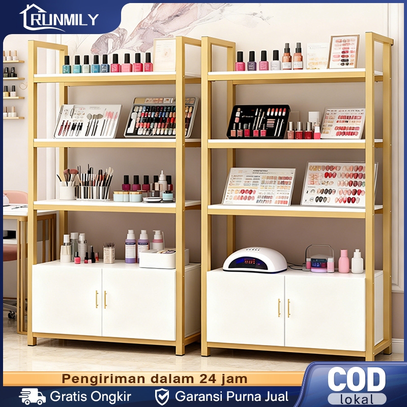 100% Besi Rak Display Multifungsi Rak Susun Showcase Rak Pajangan Rak Partisi Ruang Tamu Rak Susun S