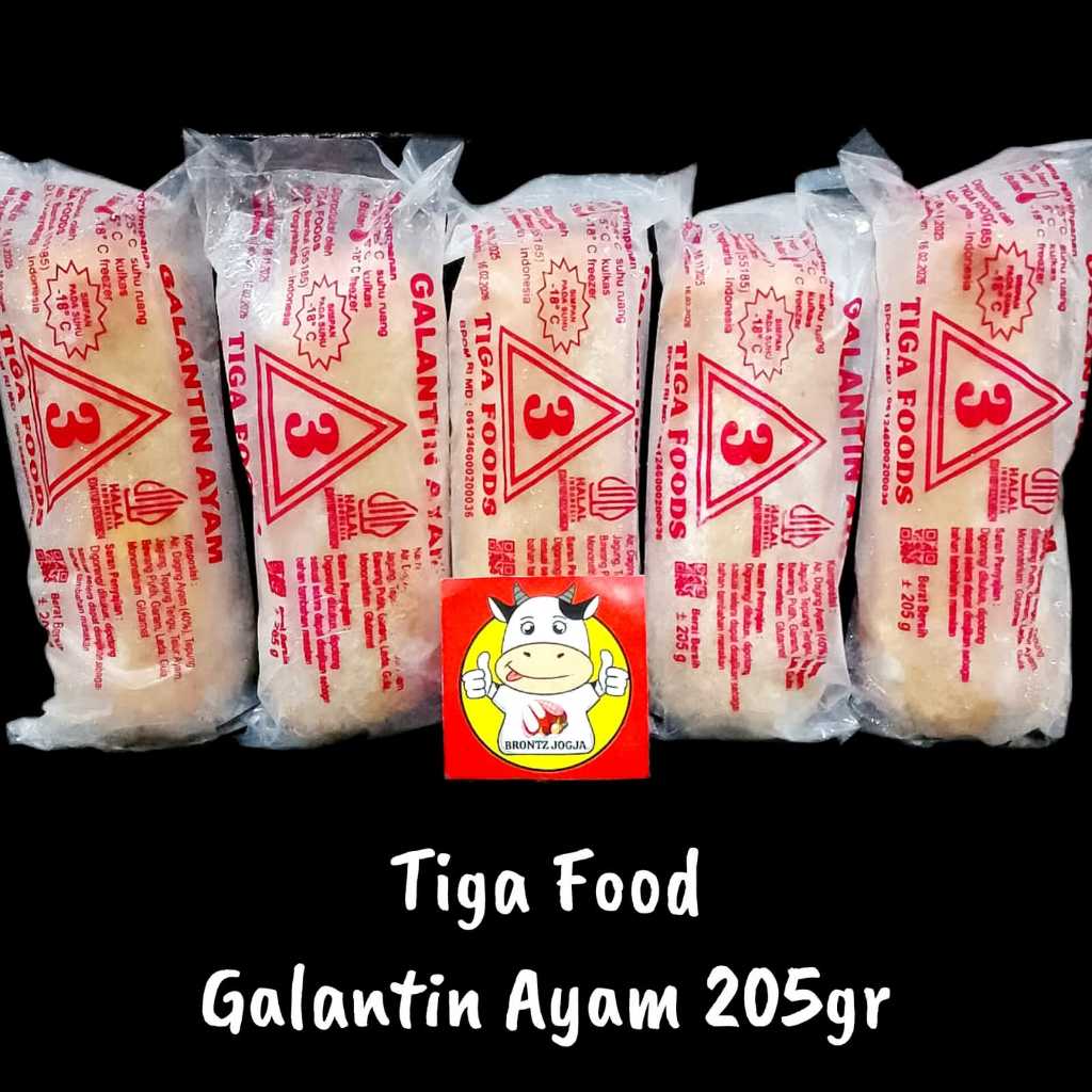 TIGA FOOD GALANTIN AYAM 200GR-FROZEN FOOD-BRONTZ JOGJA