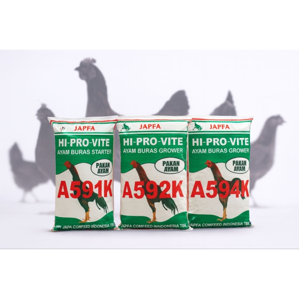 HI-PRO-VITE PAKAN AYAM VOER AYAM 591 592 594 KEMASAN 1 kg