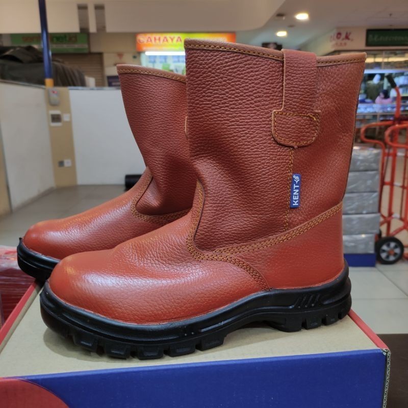 Sepatu Safety Kent Borneo / Sepatu Safety Kent Boots Borneo Brown - Borneo