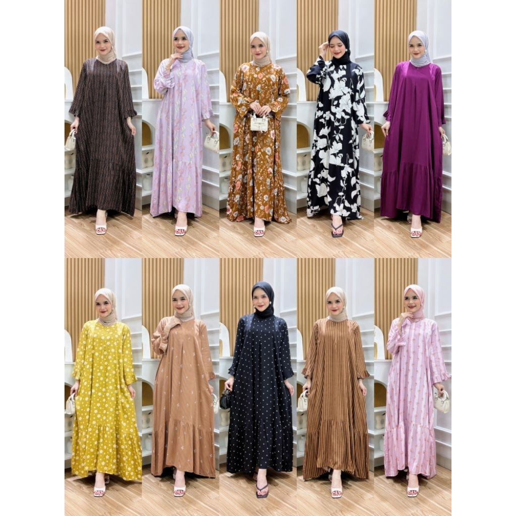 SABRINA DRESS KANAYA/ LONG DRESS / LENGAN PANJANG / BY KANAYA