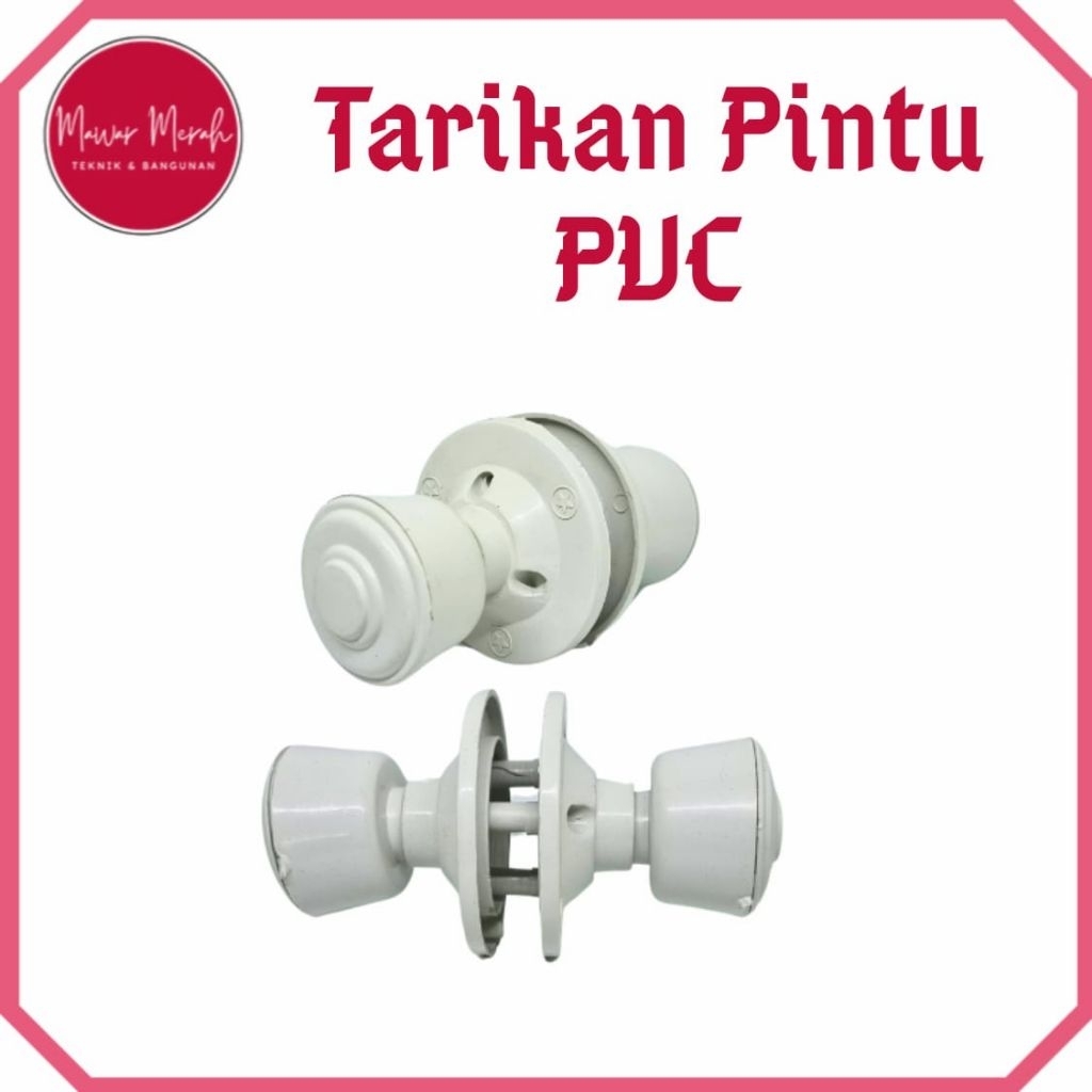 Tarikan Pintu Kamar Mandi PVC Putih
