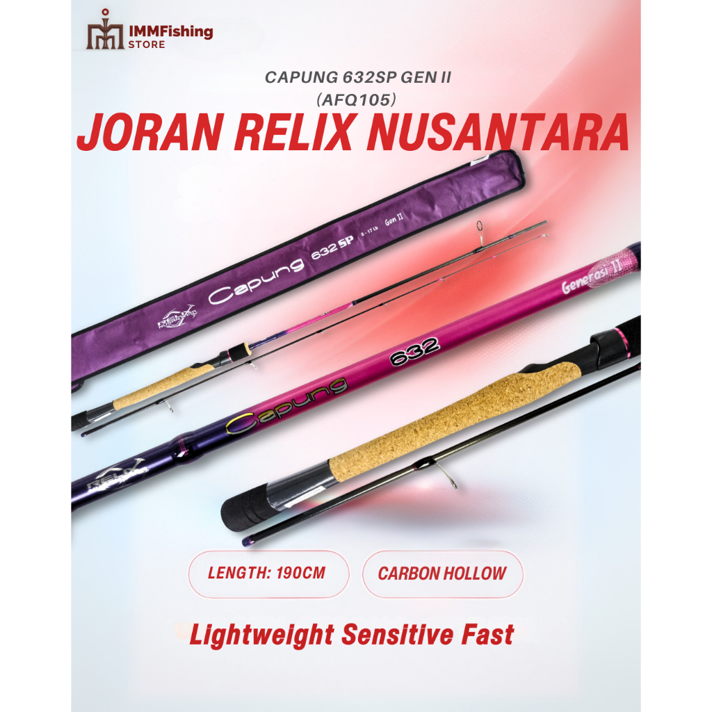 JORAN RELIX NUSANTARA CAPUNG GEN 2 | Spinning | Bait Casting | Tongkat Pancing
