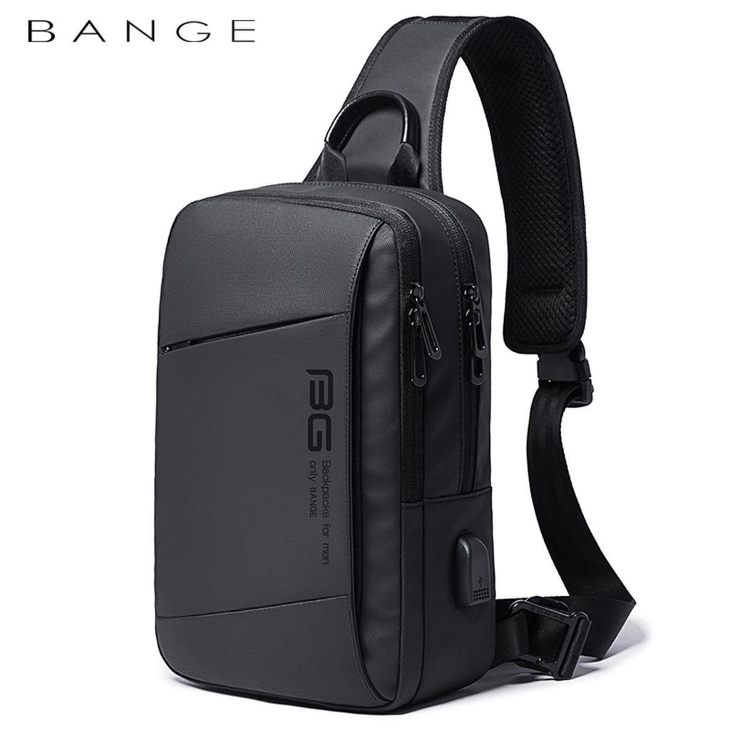 Promo Bg22002 Tas Selempang Bange Sling Bag Cowok Ipad 9.7 Usb Termurah