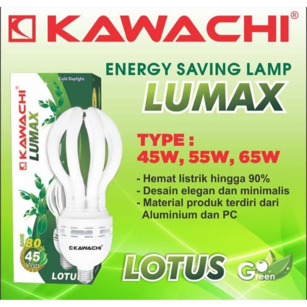 [PROMO BUY1FREE1] Kawachi Lampu Lotus Lumax 35W 45W 55W 65W