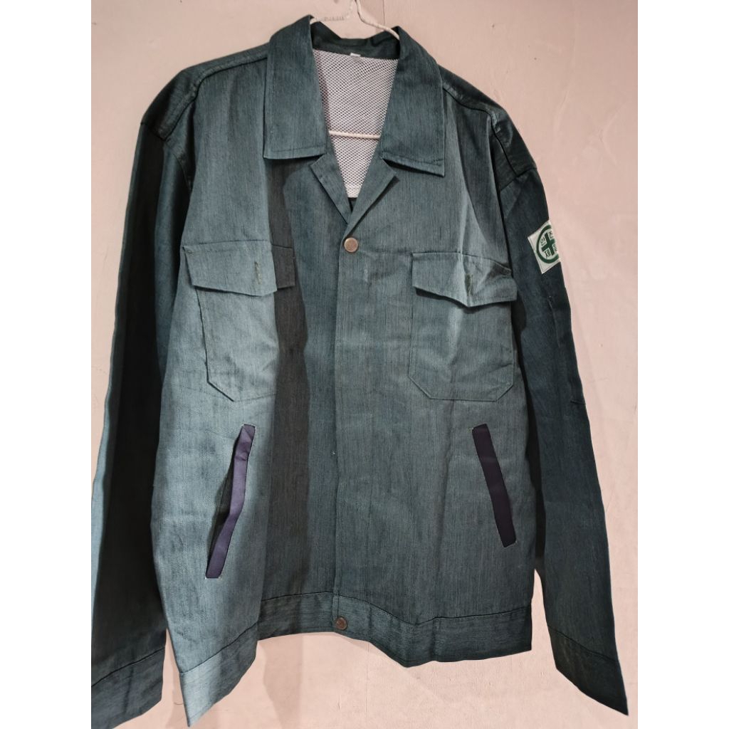 casual work jacket ijo army/botol
