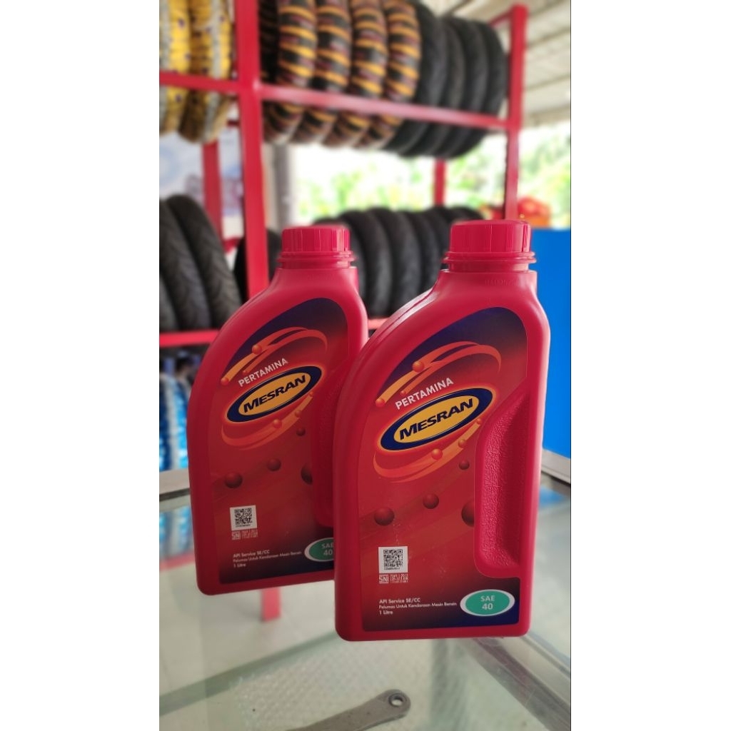 Oli Mesran SAE 40 1liter /Oli Mesin Motor Bebek 4Tak
