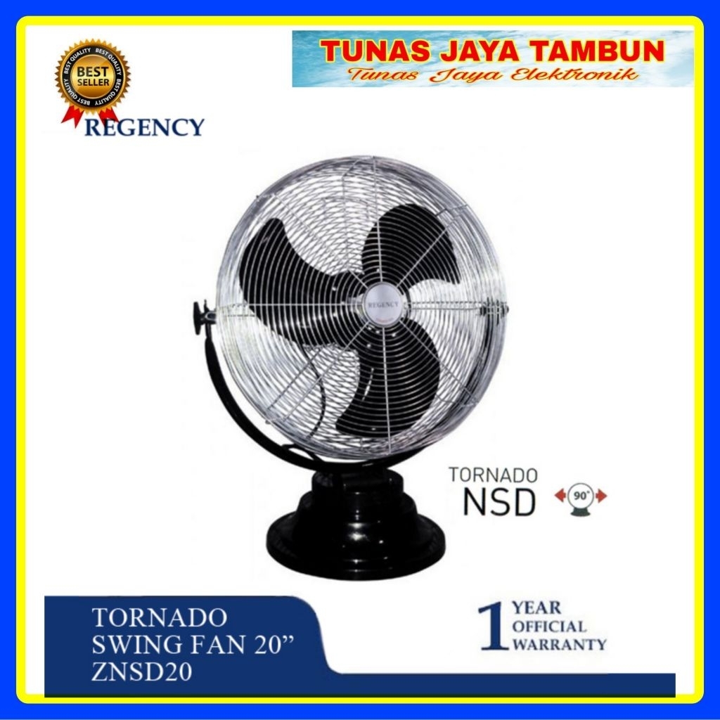 TORNADO FAN REGENCY NSD 20 / KIPAS ANGIN DUDUK REGRNCY 20 INCH NSD-20 / REGENCY NSD20 KIPAS MEJA