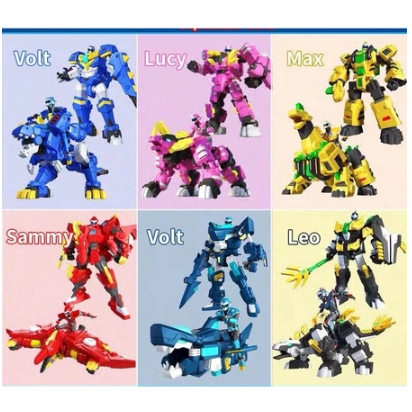 Mainan Robot Mini Force Action Figures MiniForce X Dinosaur Deformation Mini
