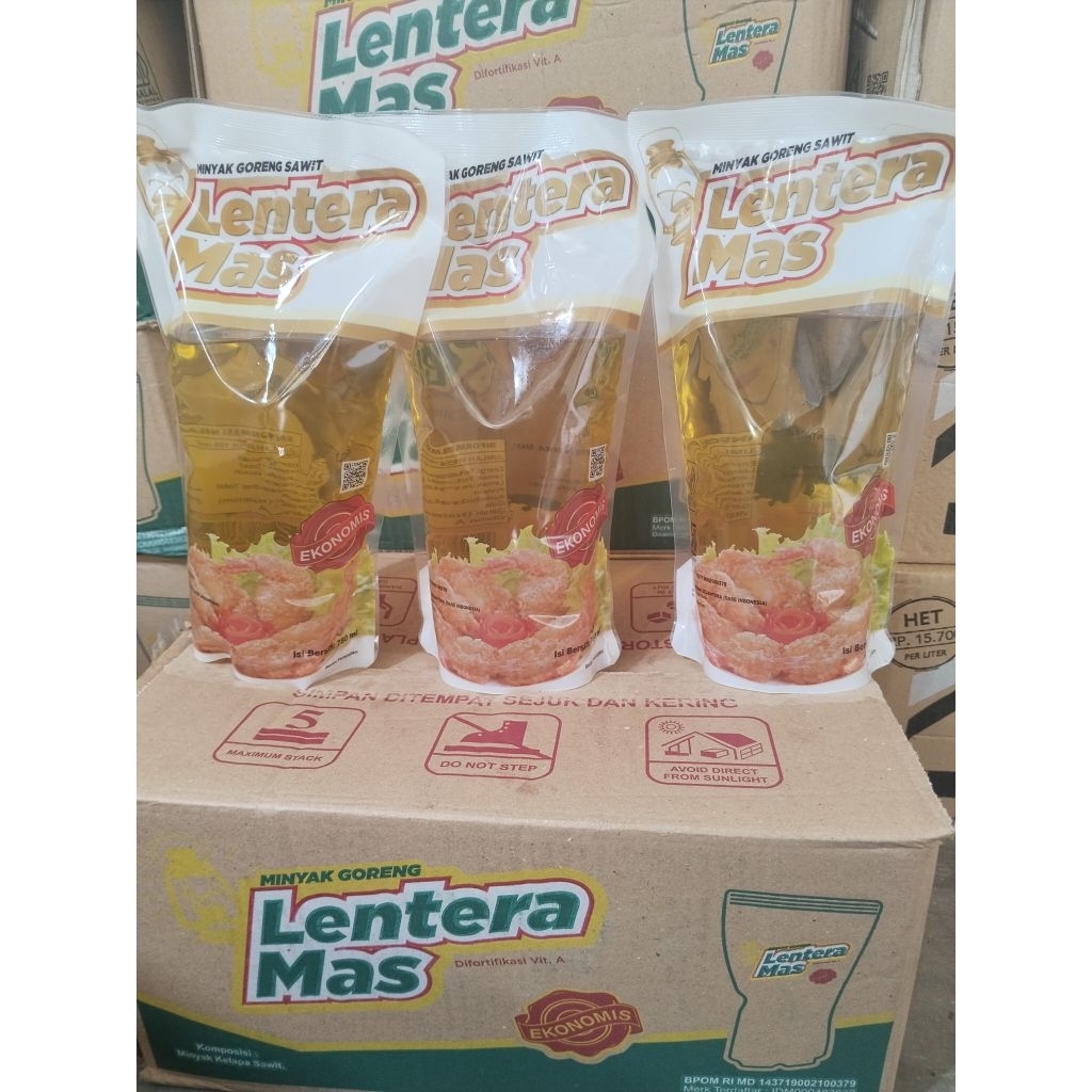 Minyak Goreng Lentera Mas 800ml Refill 1 Dus 12 Pcs