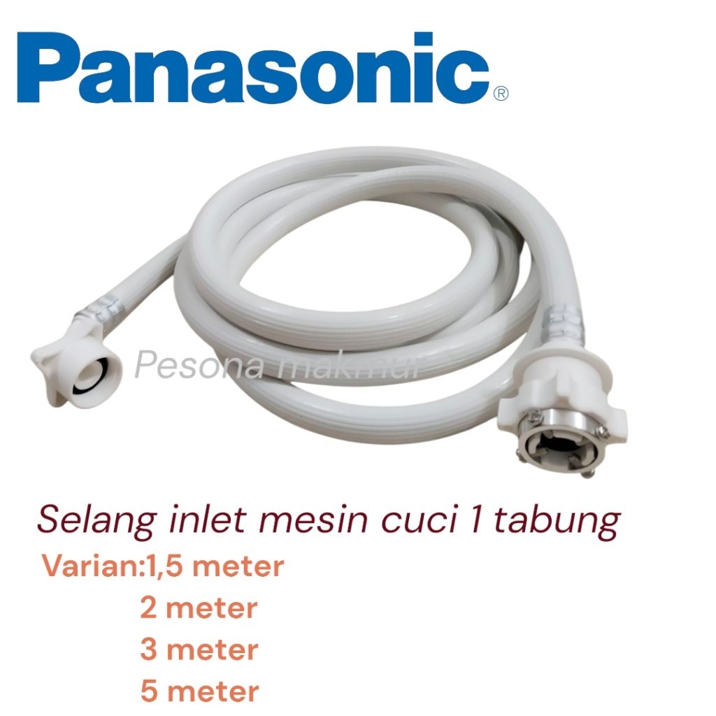 Selang water inlet Panasonic mesin cuci 1 tabung Selang masuk air mesin cuci
