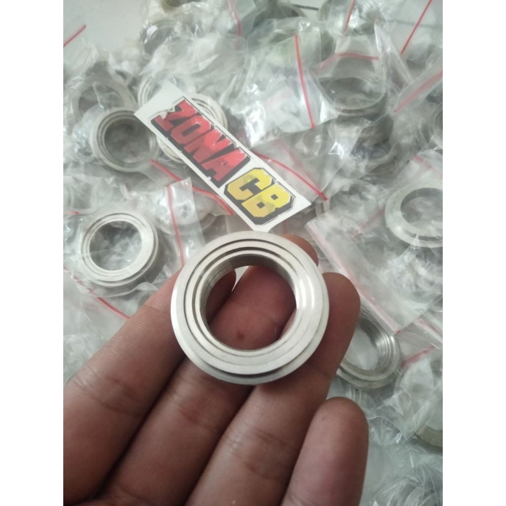 RING KONTAK T NINJA STAINLESS / MANISAN KANCING KUNCI KONTAK CB PNP SEGITIGA NINJA R SS STENLIS
