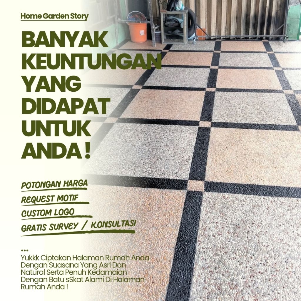 PROMO TERMURAH  CARPORT/ BATU SIKAT GARASI MOBIL / HALAMAN RUMAH