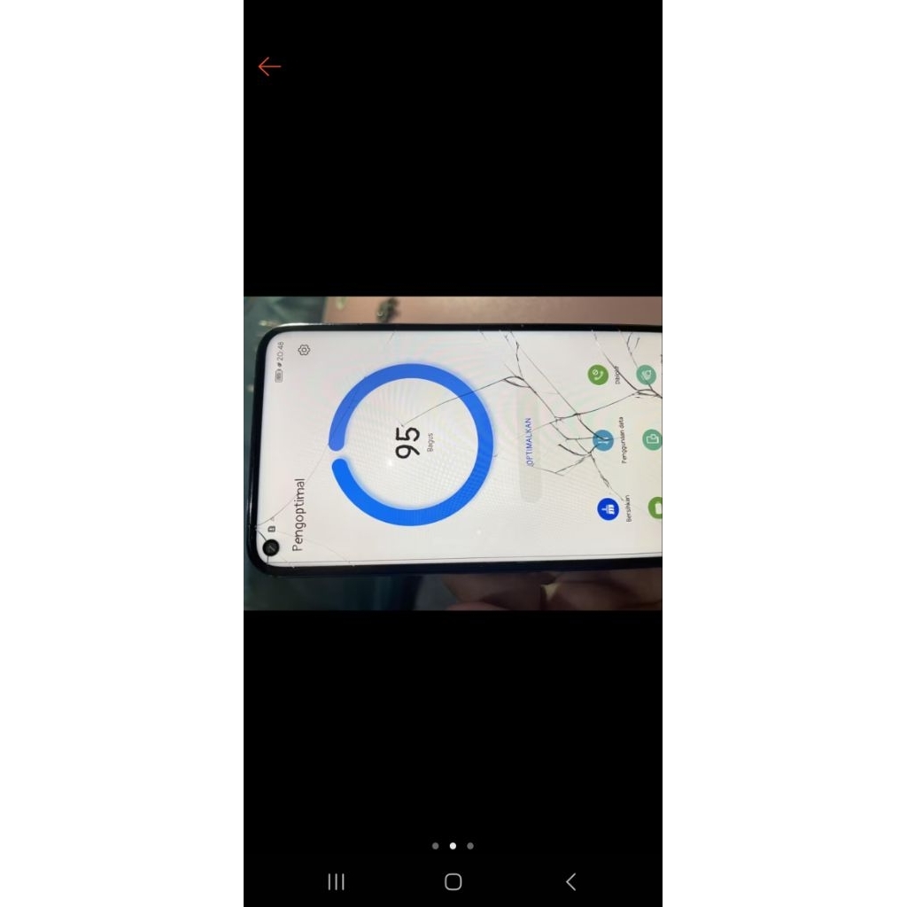 LCD LAYAR FRAME HUAWEI NOVA 5T MINUS RETAK GARIS PINGGIR SESUAI FOTO