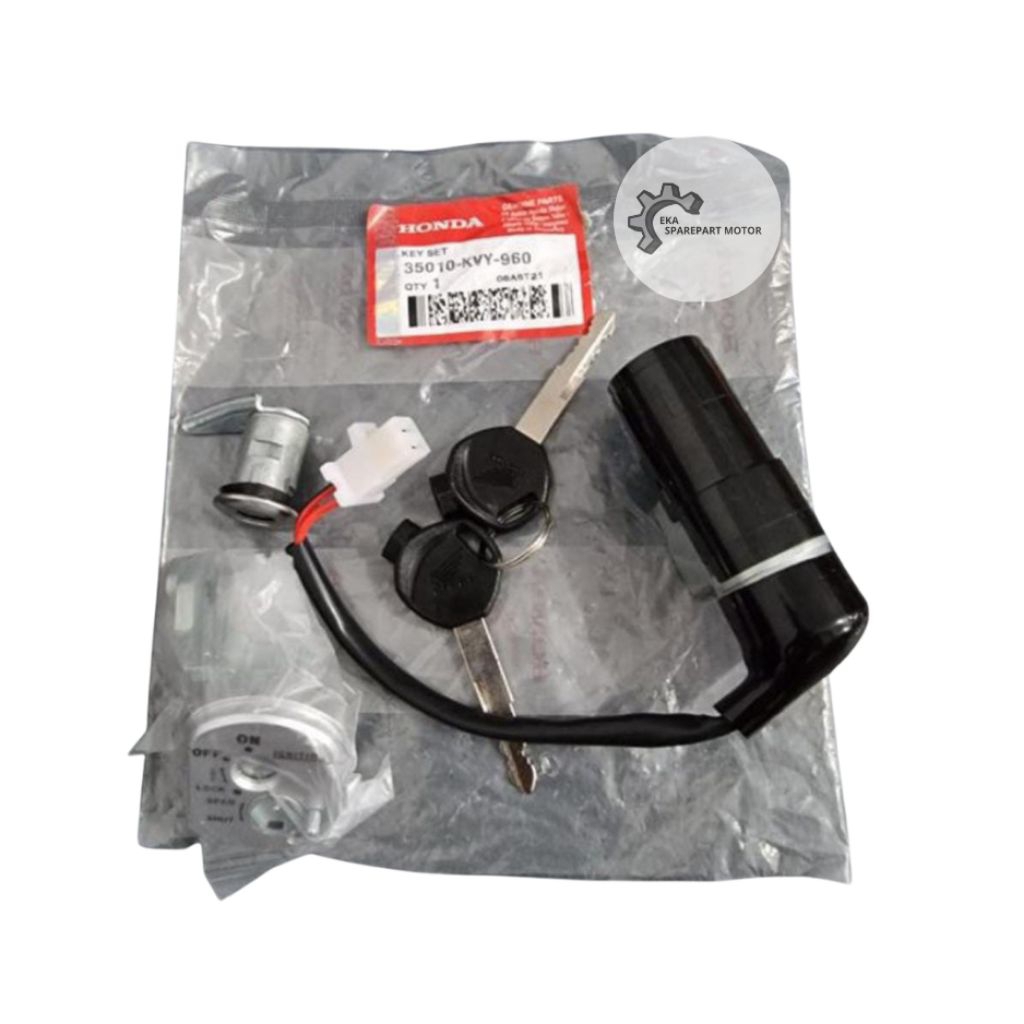 Kunci Kontak Honda Beat Lama + Kunci Jok Motor, Key Set Beat Old Lama KVY