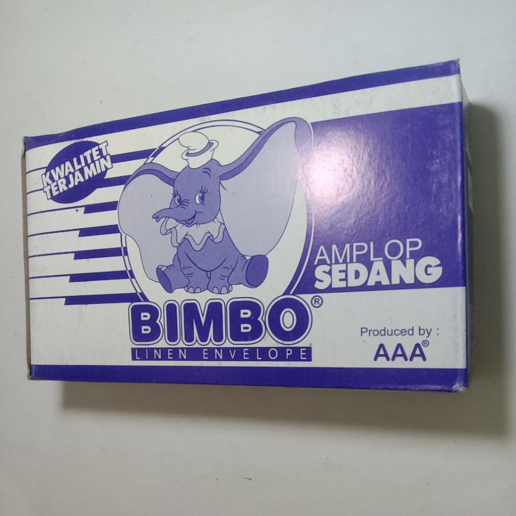 Amplop putih polos ukuran sedang 1 pack (AMPLOP SEDANG BIMBO)