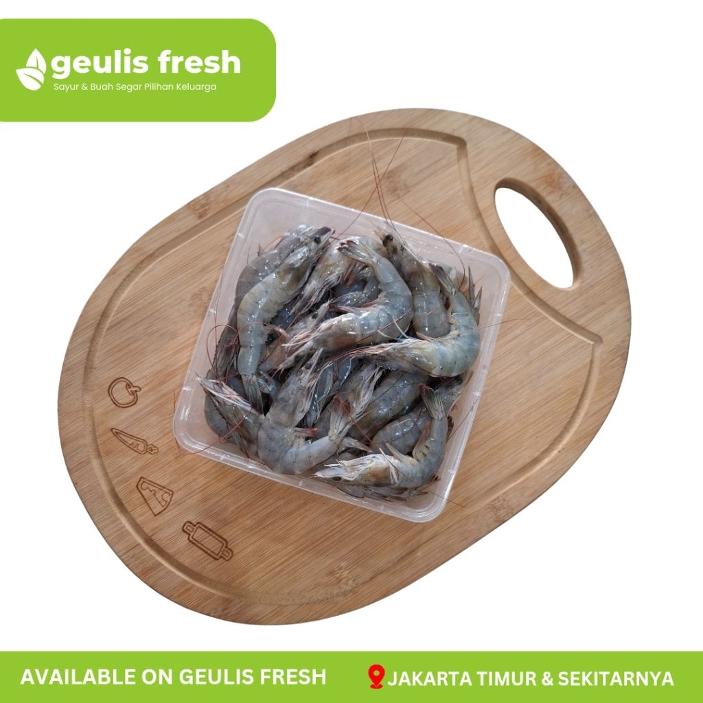 FRESH!! Udang Vaname Paname Sedang Segar 500gr -1Kg | Seafood Segar Jakarta Timur Geulis Fresh