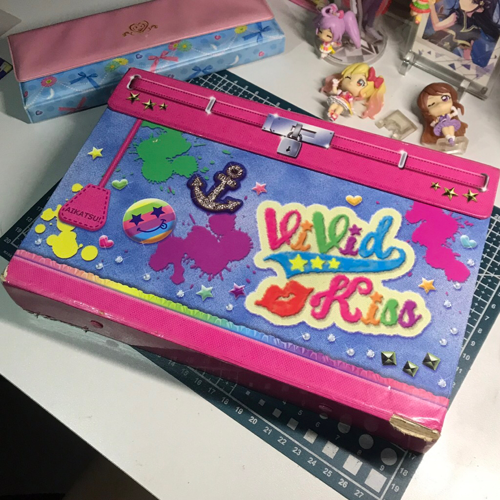 Aikatsu Official Binder " Vivid Kiss " Brand  Mikuru Natsuki Japan