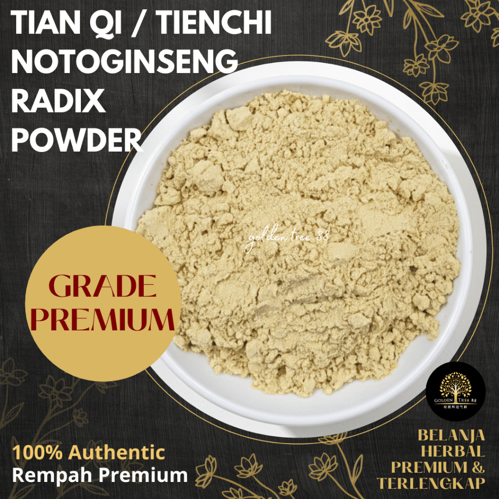10 gram Premium Tienchi Powder / Tianqi Fen / Tian Bubuk Fresh