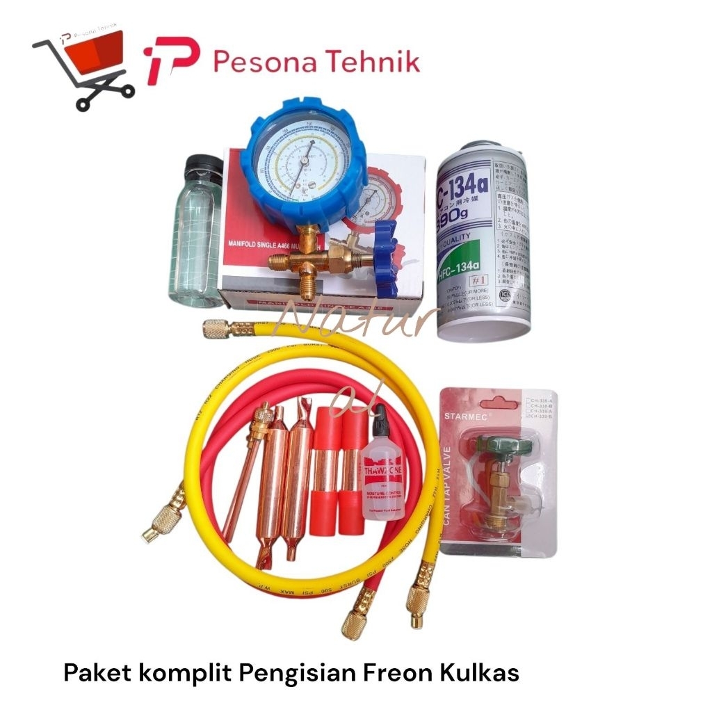 Paket Komplit Pengisian Freon Kulkas