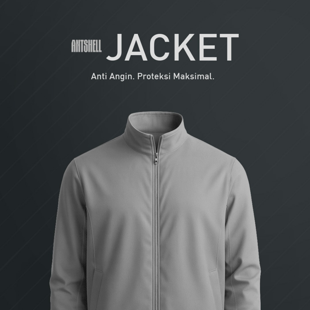 No Void Minds ANTSHELL Windbreaker Jacket | Steel