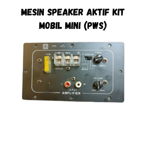 mesin speaker aktif kit mobil mini 12vol pws
