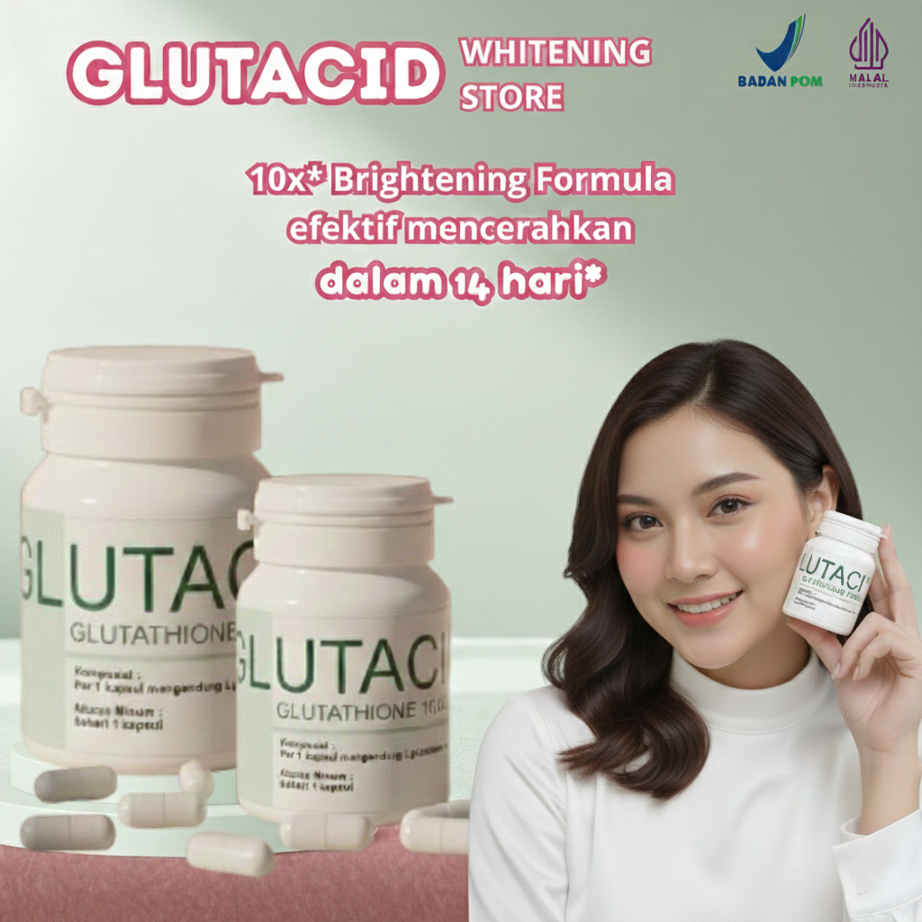 Kapsul Pemutih Kulit & Wajah – Vitamin Whitening Halal BPOM