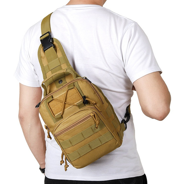 JOINSHOP Tas Selempang Pria Army Import / Sling Backpack Tas Loreng Army / Tas Selempang Import / Ta