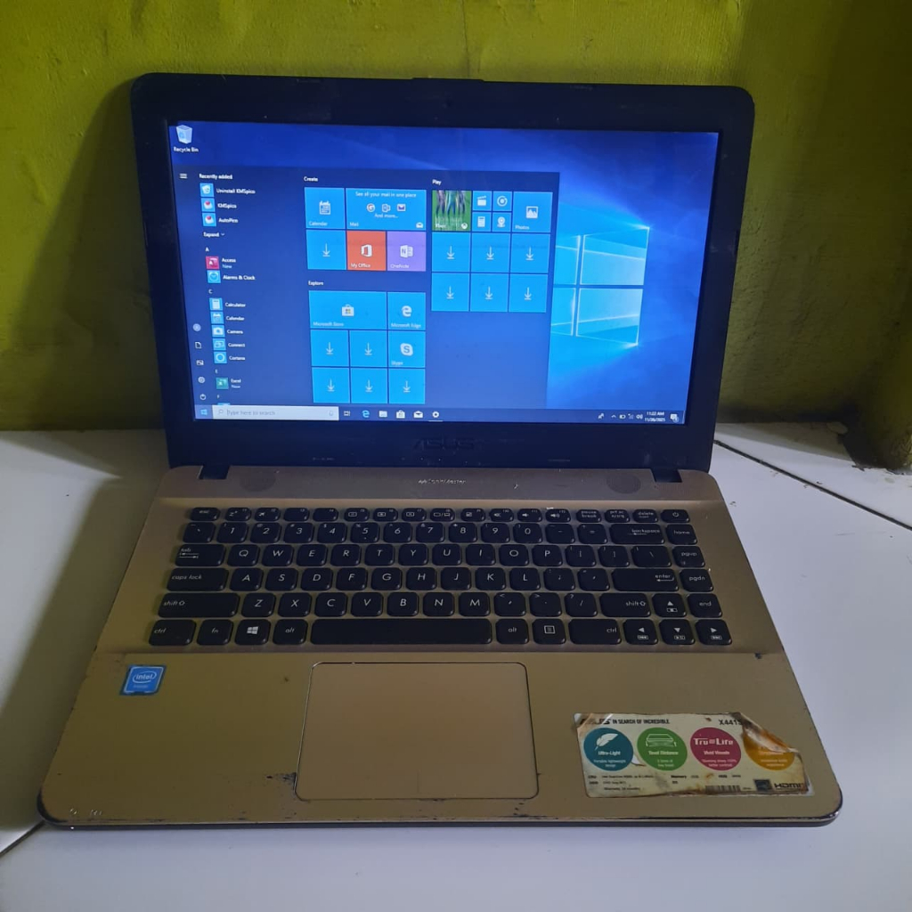 LAPTOP ASUS X441S X441SA INTEL CELERON N3060 RAM 2GB HDD 500GB SECOND (8453)