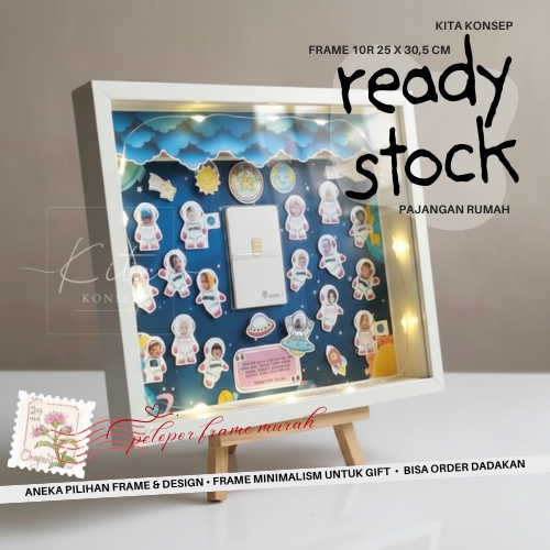 [FRAME 10 R | 1 HARI JADI] POP UP FRAME GIFT ANNIVERSARY GURU HADIAH PERPISAHAN